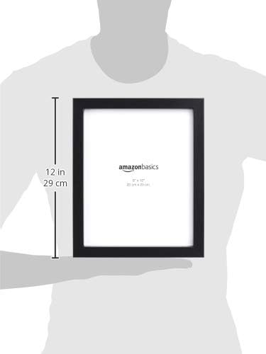 Amazon Basics Rectangular Photo Frame, 5-Pack, Black, 20 cm x 25 cm 20 x 25 cm