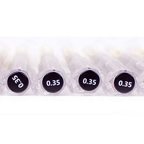 Gel Ink Pen Liquid Ink Rollerball Pens Quick-Drying Extra-Fine Ballpoint Pens Premium Japanese Style 0.35mm point Rolling Ball Maker Pens for Office School Stationery Supply 12 Pcs/Set Black