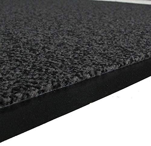 Abaseen Dirt Trapper Door Matts Indoor | Non Slip Rubber Backed Door Mats Outdoor | Heavy Duty Super Absorbent Doormats | Kitchen Mat | Floor Mat | Small, Medium, Large, Extra Large Washable Door Mat Gray 60x80 cm