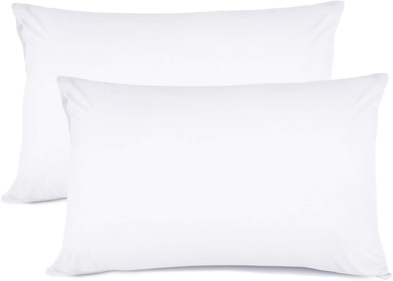 Hachette Pillow Cases 2 Pack Egyptian Cotton 200 Thread Count (White) White