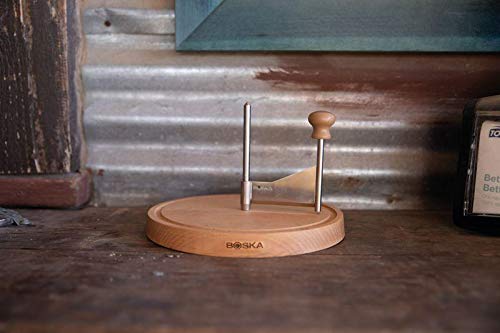 BOSKA Cheese Curler Amigo - Tete de Moine Curler/Girolle Curler - Cheese Flower - Wooden Base