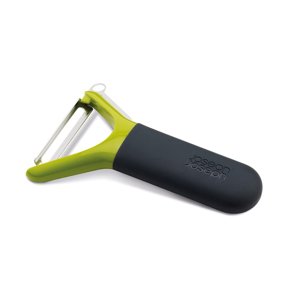 Joseph Joseph Y Shaped Stainless Steel Peeler, Vegetable peeling, Potato eye remover & scraping blade, Dishwasher safe - Green