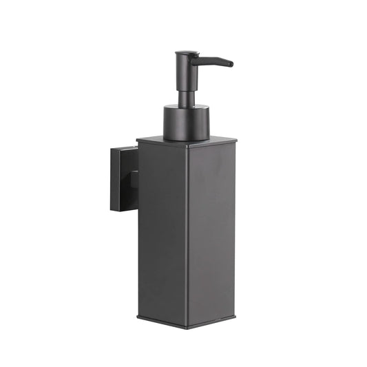 BGL Black Soap Dispenser, Wall Mounted Hand Wash Dispenser,304 Stainless Steel Liquid Dispenser for Daily Use Matte Black