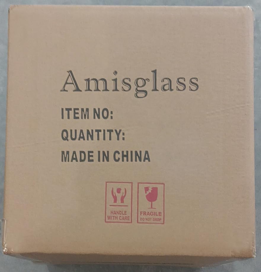 Amisglass Mason Jars Wide Mouth Canning Glass Jars Rubber Seal, with Airtight Lids, Clear Canister for Cereal, Beans, Coffee, Nuts Set of 6 (1100ML*2+1000ML*2+600ML*2) Preserve Container Jars 6 Pieces