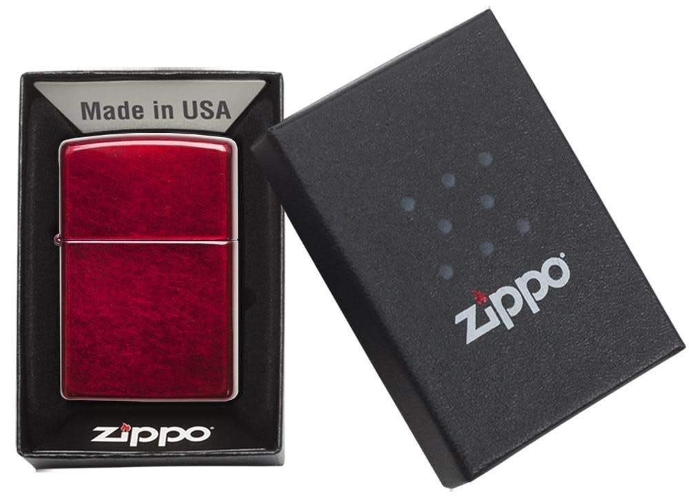 Zippo Unisex's No Logo Regular Lighter, Candy apple red Single