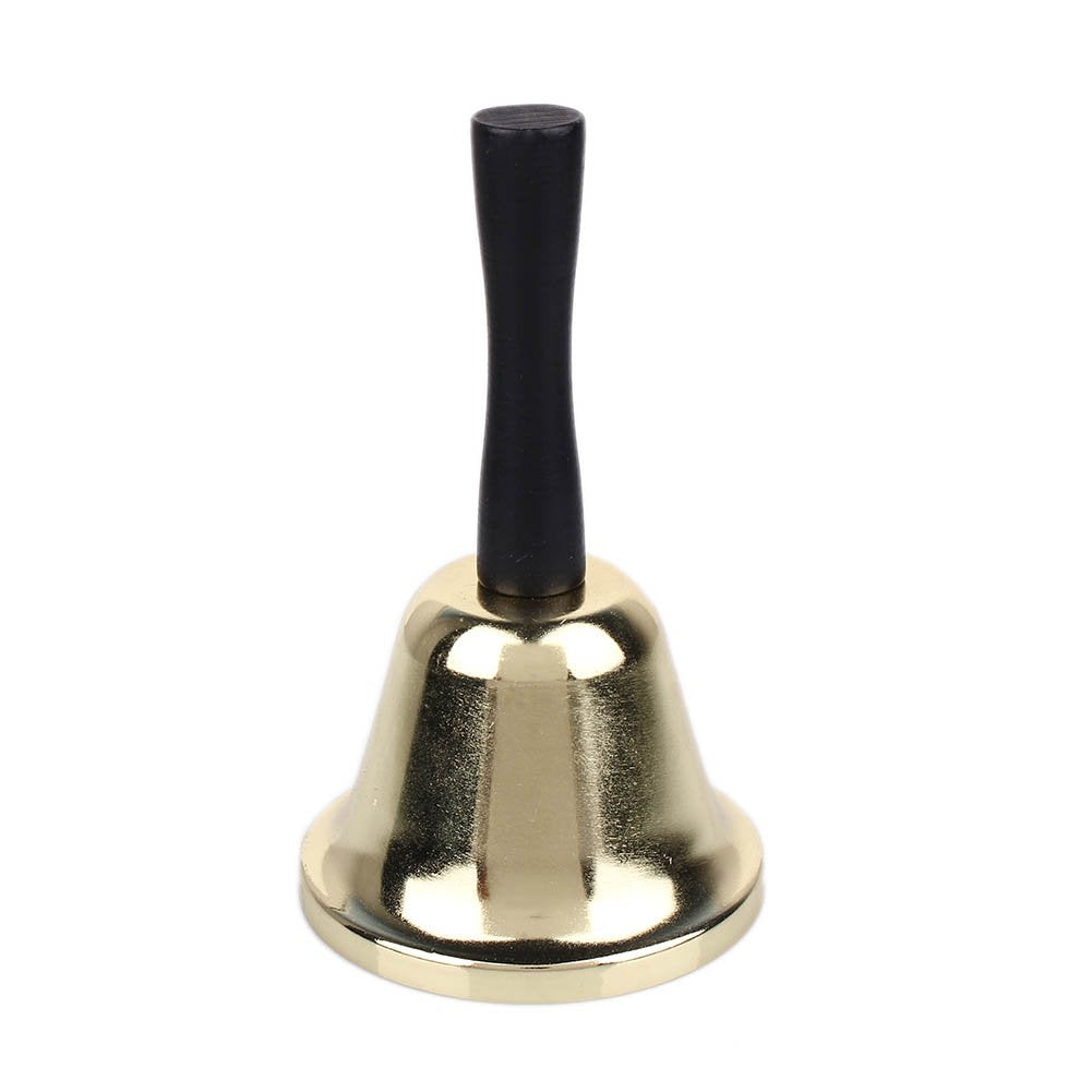 Echi gold plated loud service/hand/alarm bell (metal) Golden,black