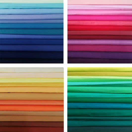 50 PCS 12" x 12" Precut Multi-Colors Cotton Fabric Squares Fabric Bundles for Sewing & Quilting Beginners 50 PCS 12" x 12"