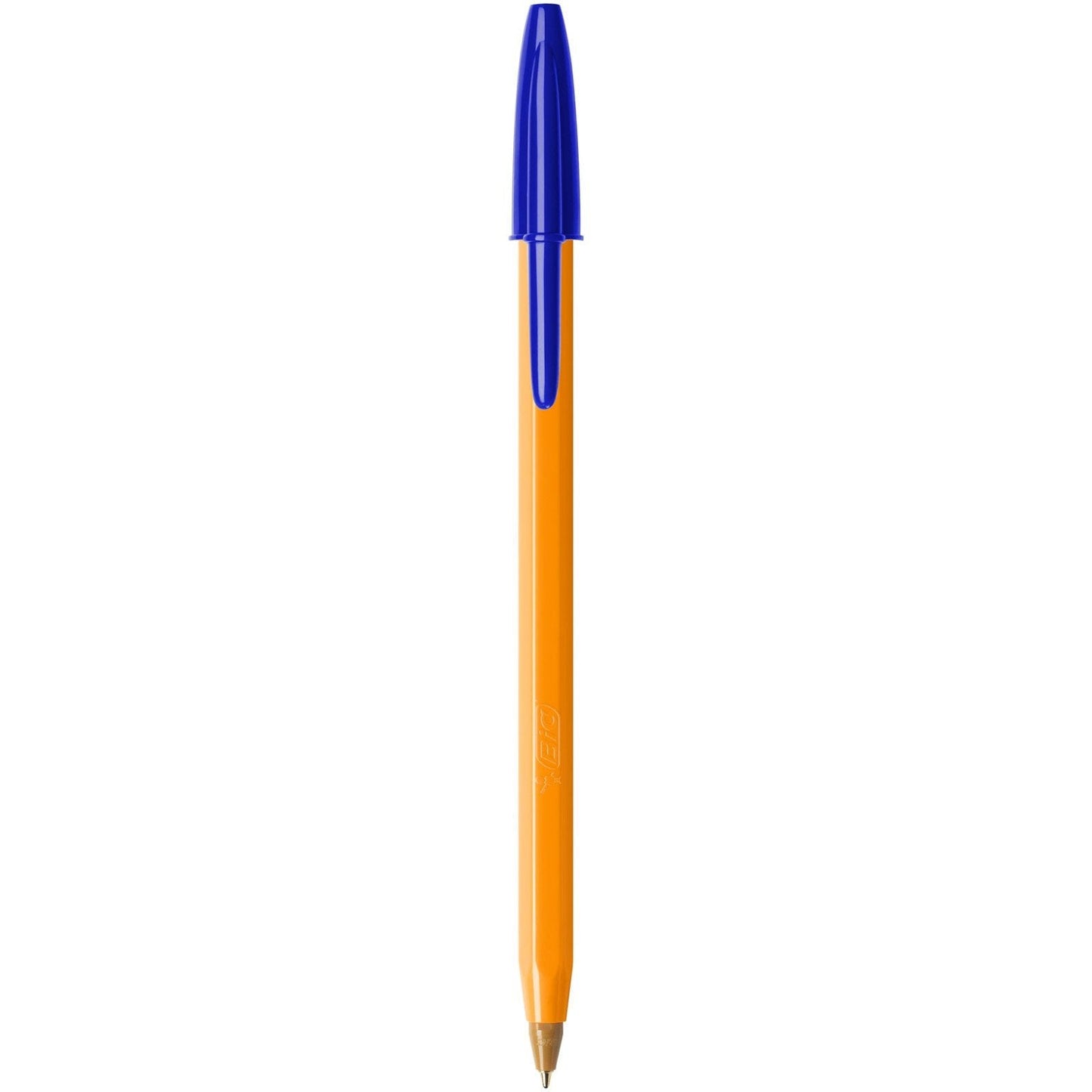 BIC Orange Original Fine Ballpoint Pens, Writing Pens with Long-Lasting Ink, Fine Point (0.8mm) Blue, Pack of 20