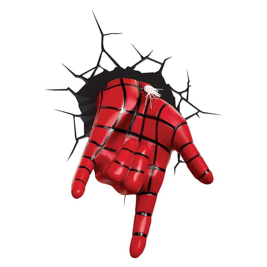 Marvel Spiderman Hand 3D Wall Light, Plastic