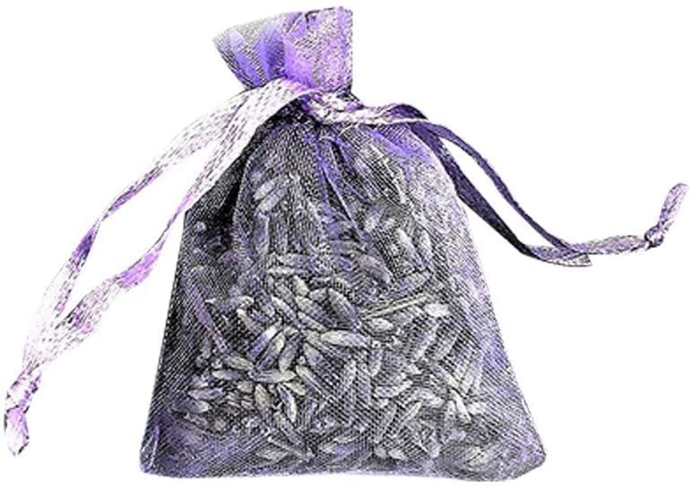 12 Bags of Dried English Lavender in Small Lilac Organza Bags -Real Flower Wedding Confetti/Home Fragrance/Crafts /Moth Repellant