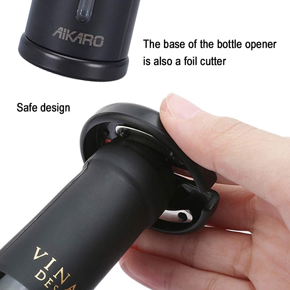 AIKARO Electric Wine Bottle Opener Automatic Electronic Corkscrew, Rechargeable (Set) Set, Rechargeable