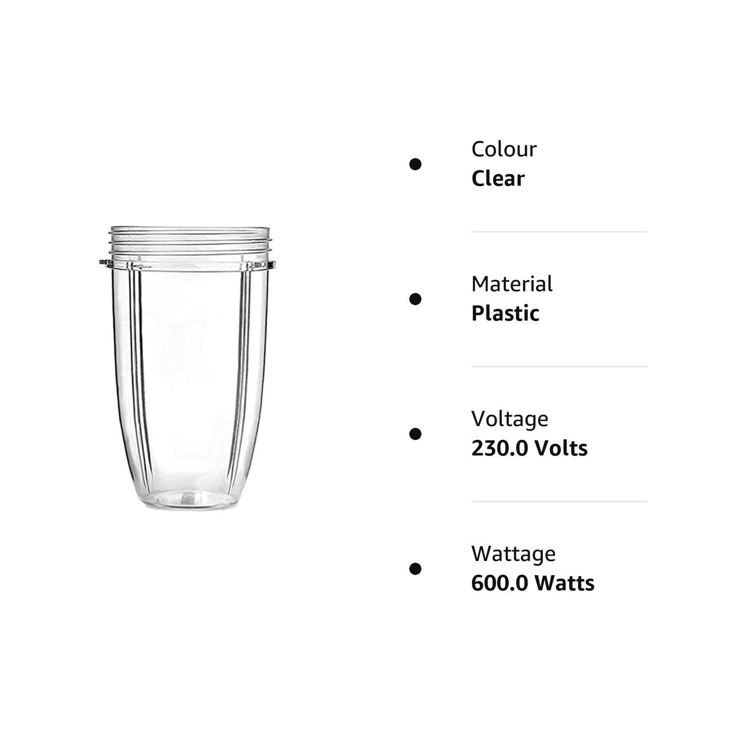 32oz Cup compatible for Nutribullet,Clear Cups Mugs Replacement Part Juicer Accessories for NUTRiBULLET Nutri Bullet 900W 600W Blender Juicer