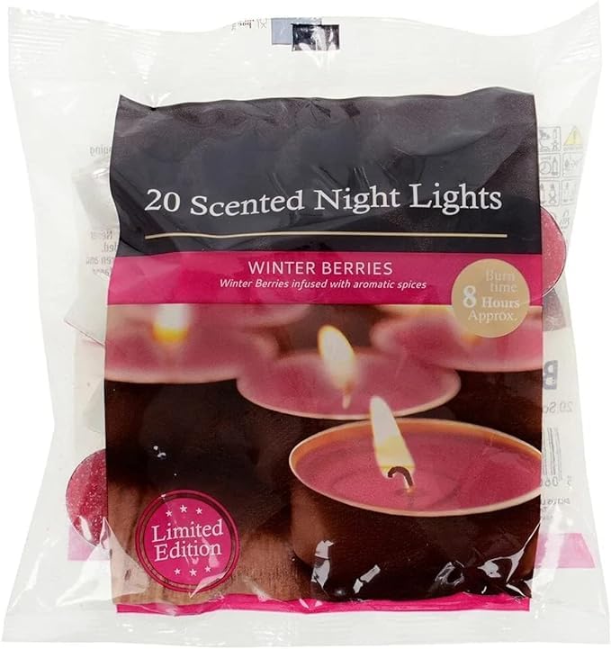 8 Hour Tea Lights 20 Pack (Mixed Berries), JNS_475599