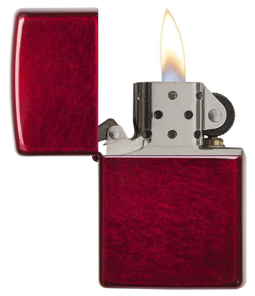 Zippo Unisex's No Logo Regular Lighter, Candy apple red Single