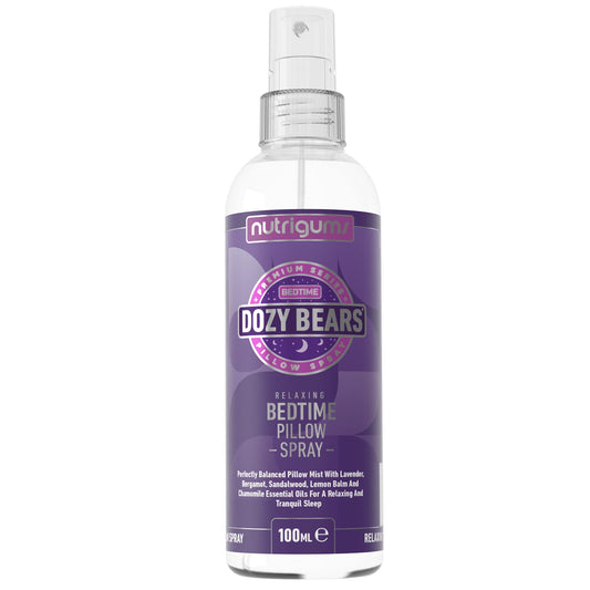 DOZYBEARS The Ultimate Bedtime Pillow Spray 100ml | Calming and Relaxing Pillow Mist with Soothing scents of Lavender, Lemon Balm, Chamomile, Sandalwood and Bergamot