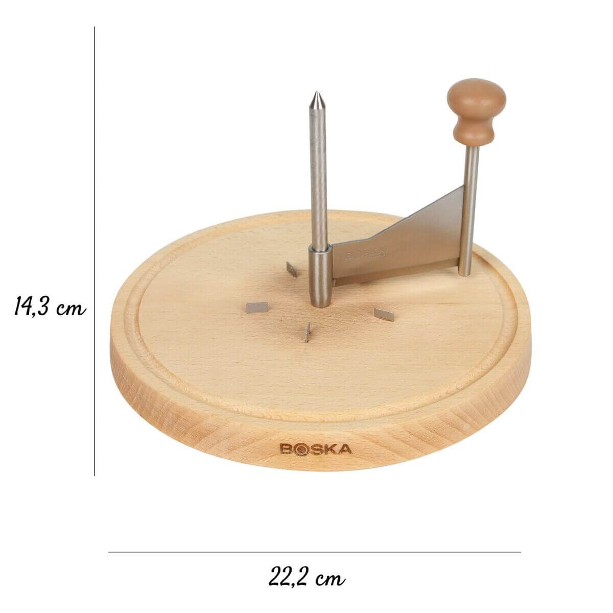 BOSKA Cheese Curler Amigo - Tete de Moine Curler/Girolle Curler - Cheese Flower - Wooden Base