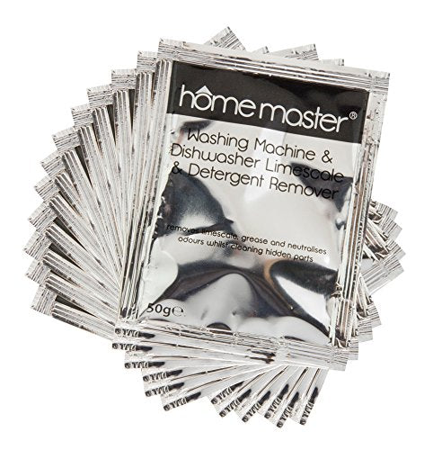 Limescale & Detergent Remover for All Washing Machine & Dishwashers by Home Master - 12 Applications