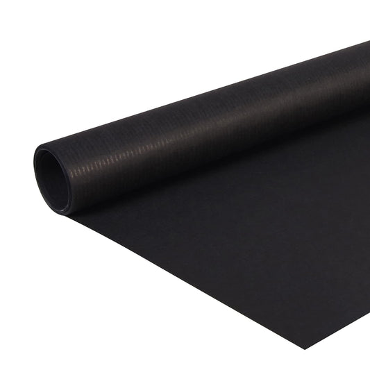 Clairefontaine 195729C - One Roll Kraft Laid Paper - Colour: Black - Dimensions: 10x0.70m - 65g - Gift Wrapping, DIY, Crafts 10 x 0.70 m