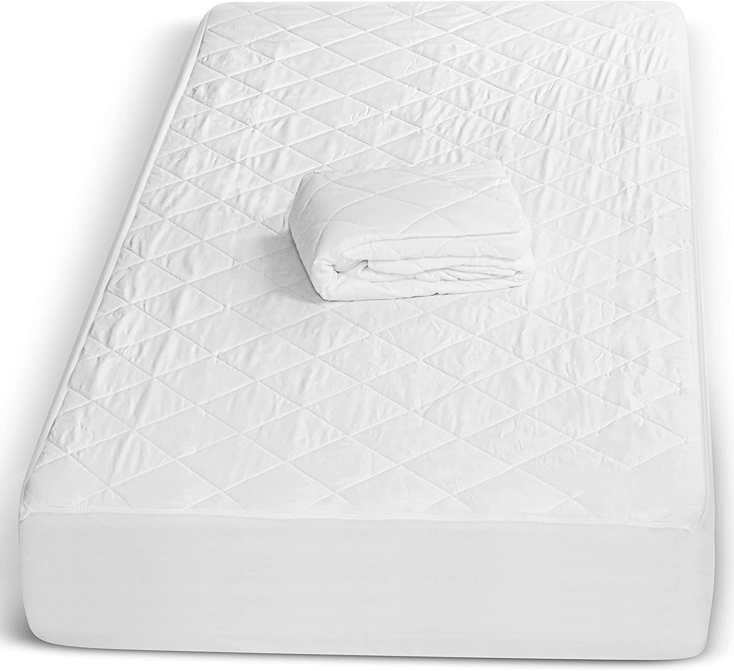 IMFAA Quilted Mattress Protector-Extra Deep 40 Cm Stretch Skirt–Super King (182x200) Cm Mattress Topper – Anti Allergy and Breathable Fitted Mattress Cover - Not Waterproof. (Super King(182x200+40)Cm) Super King(182x200+40)Cm