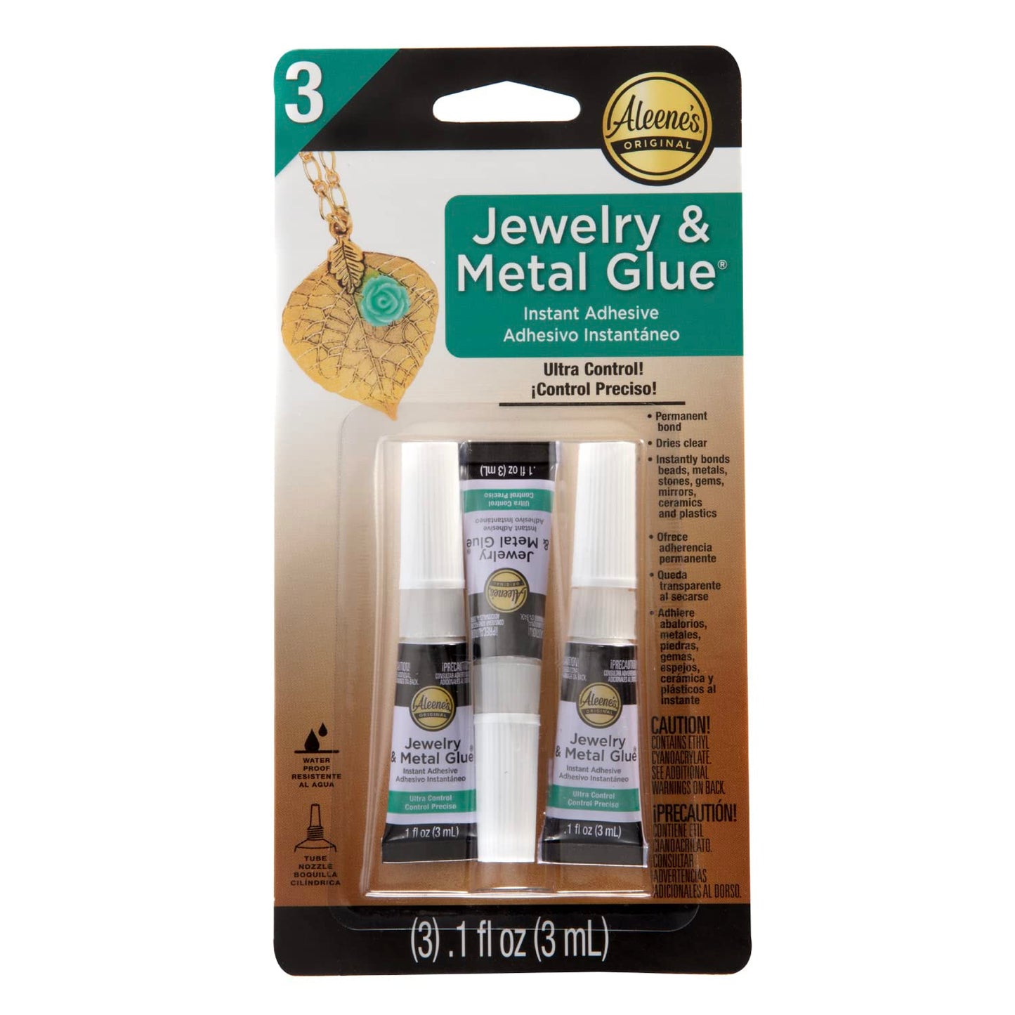 Aleene's Jewelry & Metal Glue Mini 3 Pack, Original Version