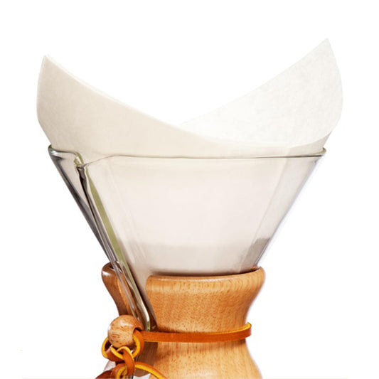 Chemex FS-100 Coffee Filters with 100-Chemex Bonded Filter Squares Square