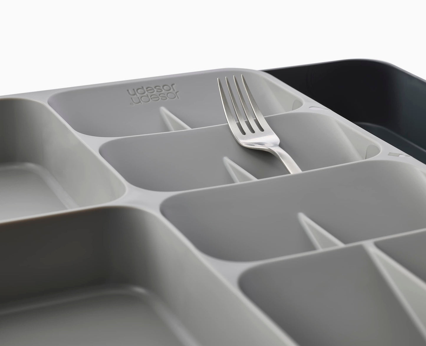 Joseph Joseph DrawerStore Expanding Cutlery, Utensil & Gadgets Organiser, Expandable in drawer space saving tray- Grey Cutlery & Utensils Organiser