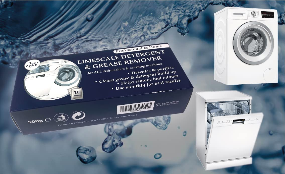 Limescale & Detergent Remover for Washing Machines & Dishwashers 10 Applications