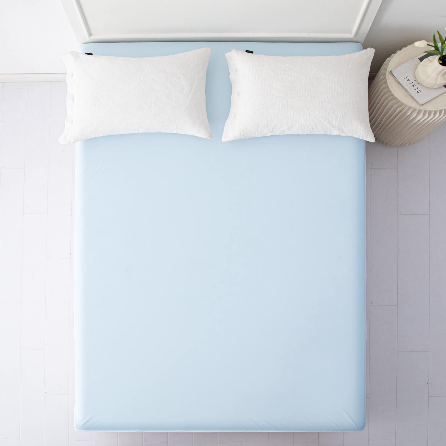 JET'S HOME Double Waterproof Mattress Protector With Zipper - 6 Sided Anti Bed Bug And Dust Mite Mattress Encasement - Washable Zippered Mattress Cover (135x190X30CM) Double(135x190x30cm)