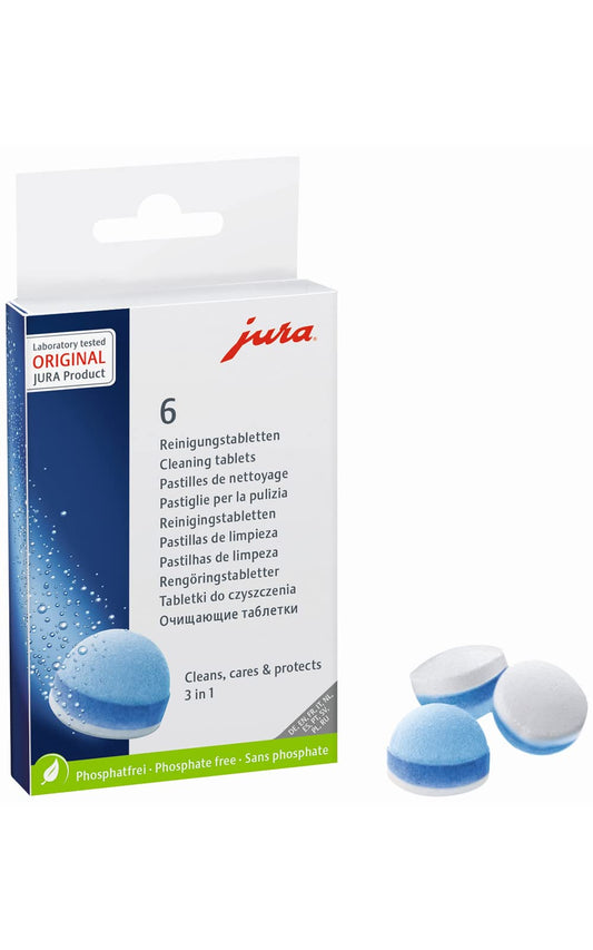 Jura 24225-3-phase cleaning tablets, blue 6 count (Pack of 1)