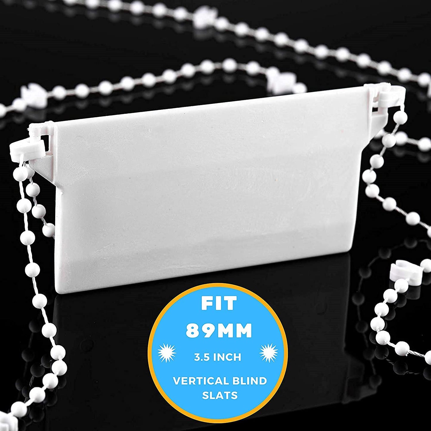 First blinds Vertical Blind Weights 89mm (3.5 inches) - Replacement Spares Bottom Weights Slats - White (10) 10