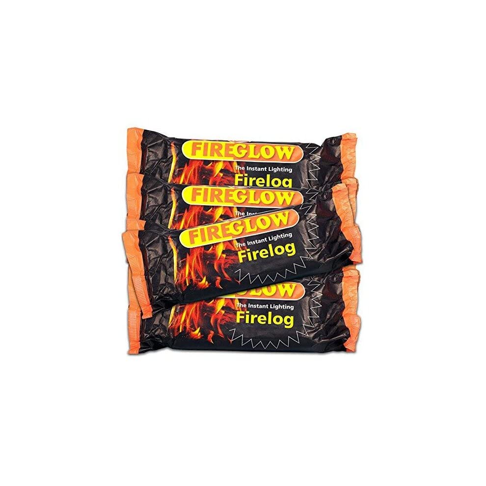 FIREGLOW The Instant Lighting Firelog 700g Burns for up to 90 Minutes (15 x Logs) 15 x Logs