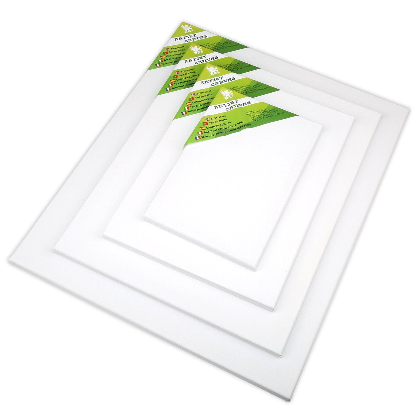 H&S Set of 4 Artist Blank Canvas Frame Stretcher Acrylic Oil Water Painting Board 20x30cm, 30x40cm, 40x50cm, 50x60cm - Paint Canvases - A2 Canva - A1 Canvas - A2 Canvas Painting - A1 Canvas Painting