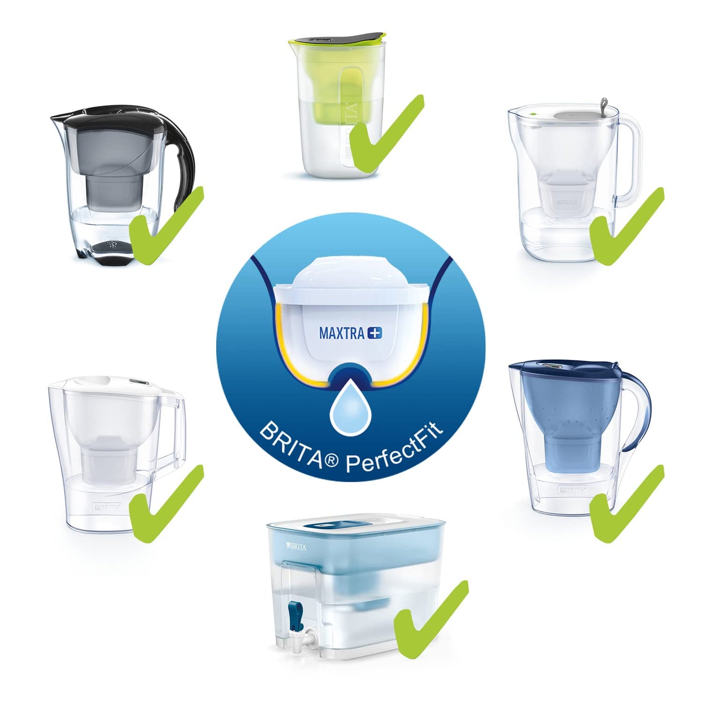 BRITA MAXTRA+ Water Filter Cartridges - 2 Count (Pack of 1) (EU Version) 2 Count (Pack of 1)