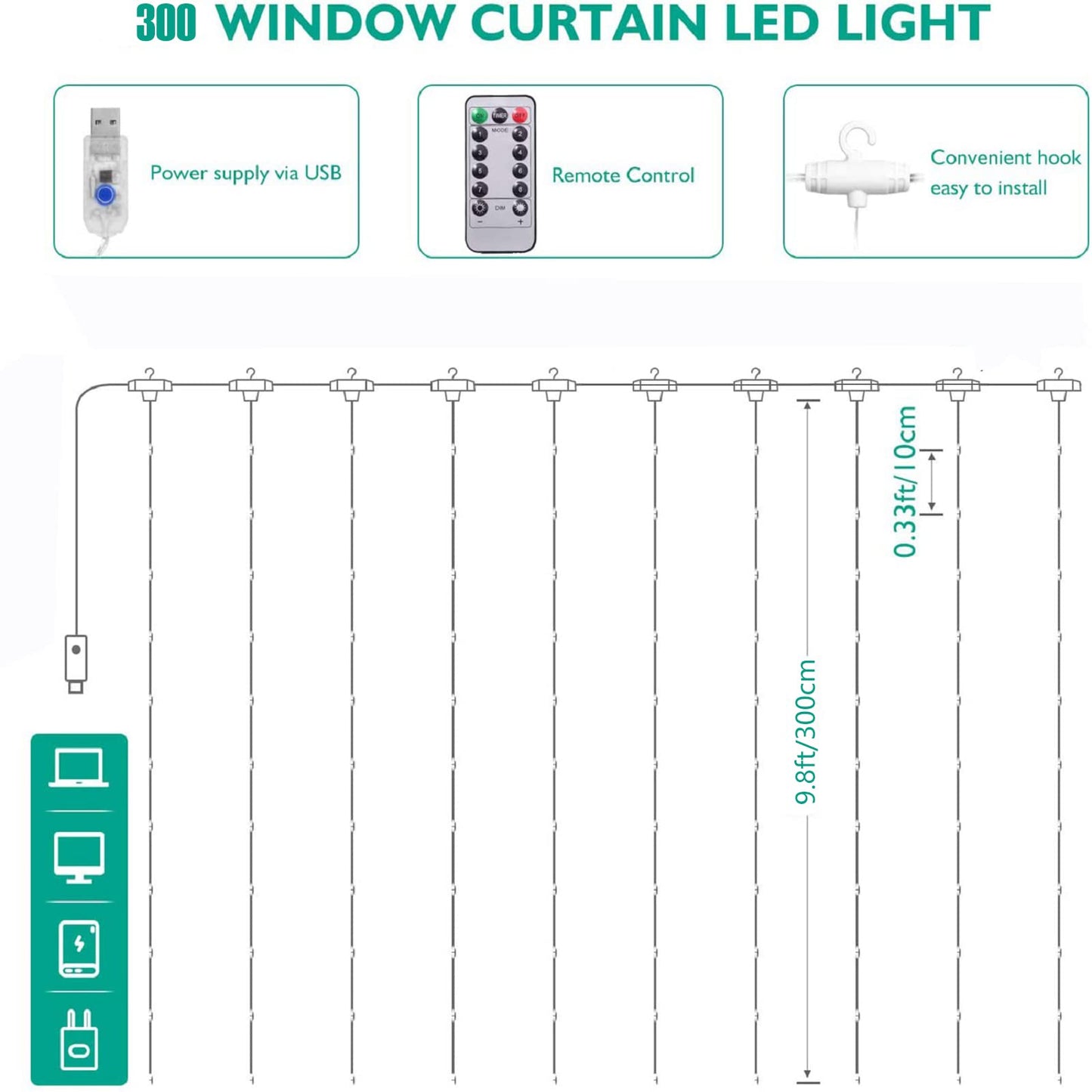 ANGMLN 12 Pack 90Ft Artificial Ivy Garland with 12 Strands 240 LEDs Curtain Lights Hanging Vines Plant Green Leaves for Home Kitchen Bedroom Wall Garden Fence Pergola Deck Balcony Wedding Event Decor 12pcs ivy vines with lights