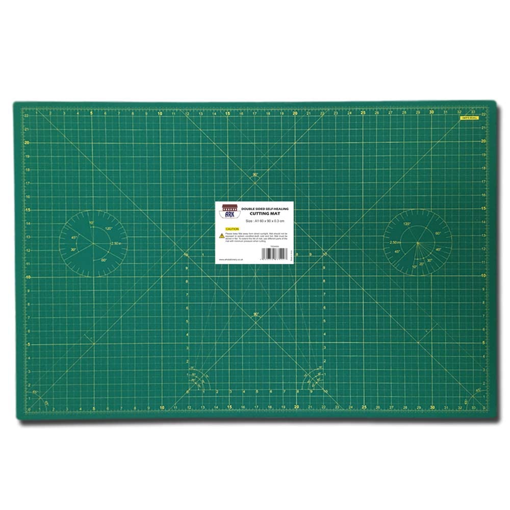 ARK Heavy Duty Multi Layer Self Healing Cutting Mat (Available in 3 Sizes) (A1 (60 x 90 x 0.3 cm)) A1 ( 60 x 90 x 0.3 cm)