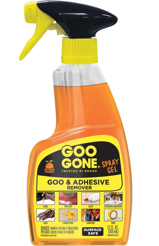 Goo Gone Goo & Adhesive Remover Spray Gel 355ml Bottle 355 ml (Pack of 1)