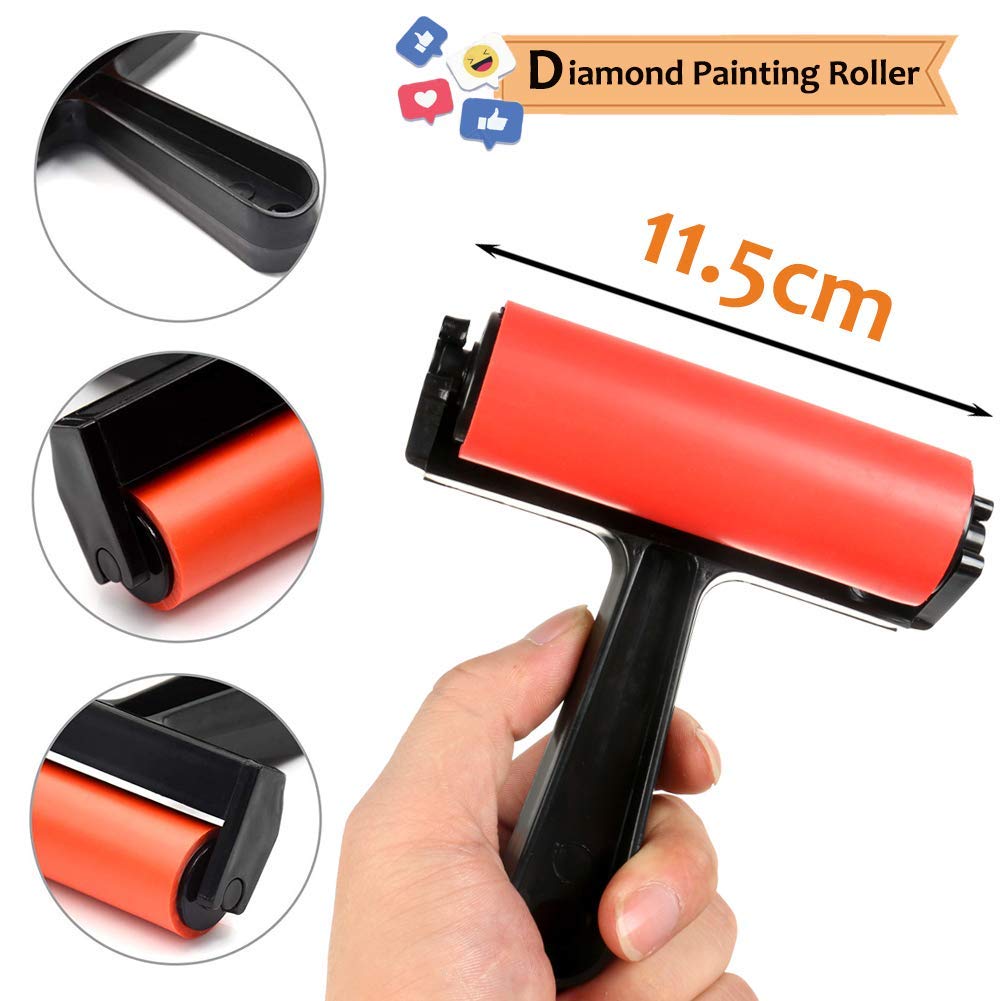 Jatidne Diamond Painting Accessories Roller Pressing Drill Diamond Painting Tools Diamond Art Plastic Roller