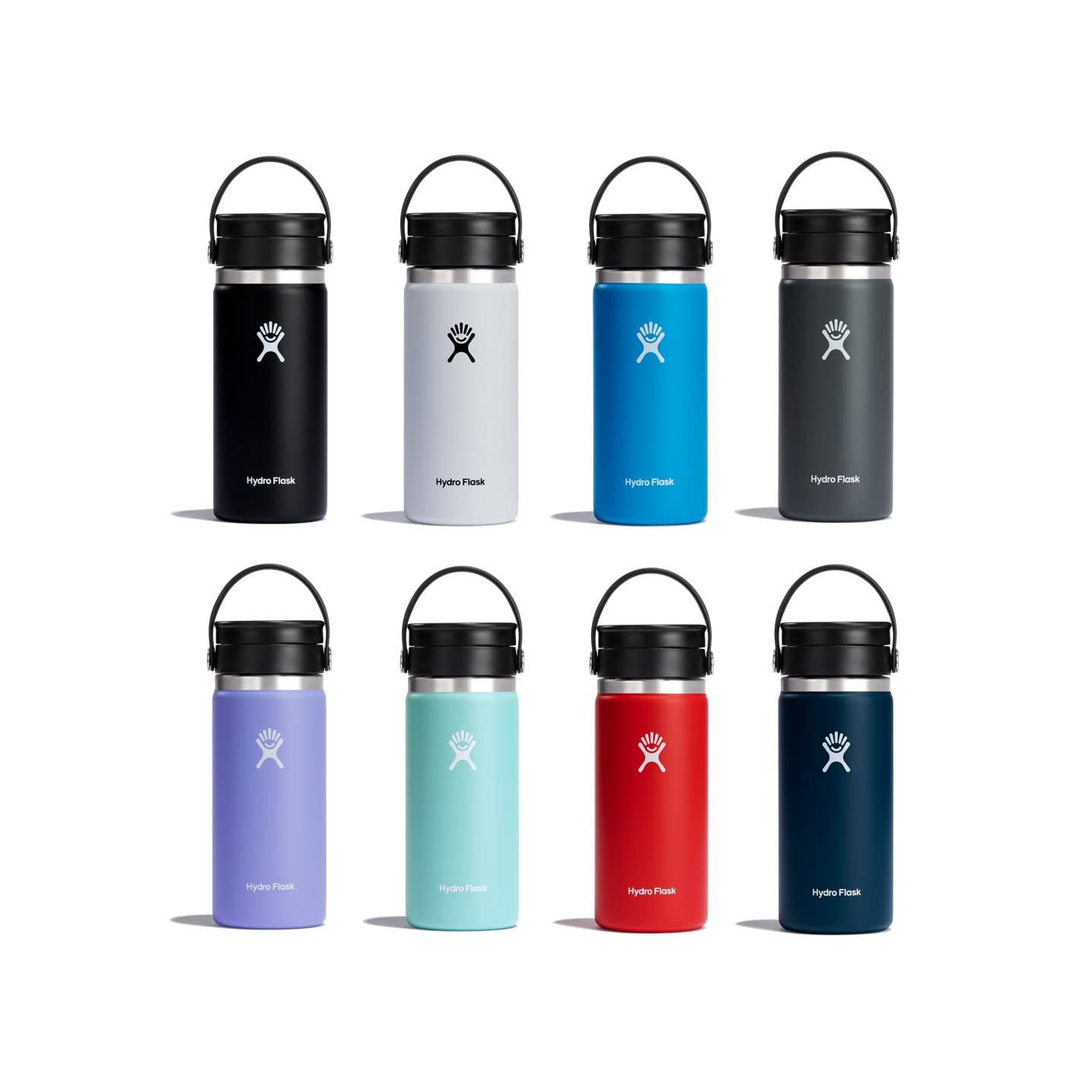 HYDRO FLASK - Travel Coffee Flask 354 ml (12 oz) - Vacuum Insulated Stainless Steel Travel Mug with Leak Proof Flex Sip Lid - BPA-Free - Wide Mouth - White 354ml (12oz)