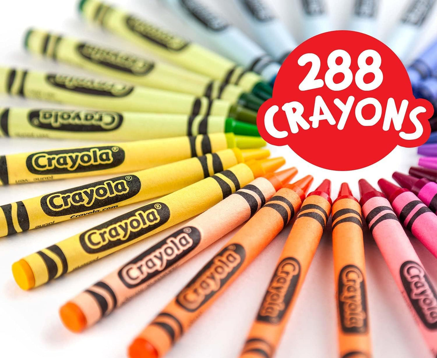 Crayola - 288 Crayons Classpack, 72 Colours, Regular Size, School Supplies