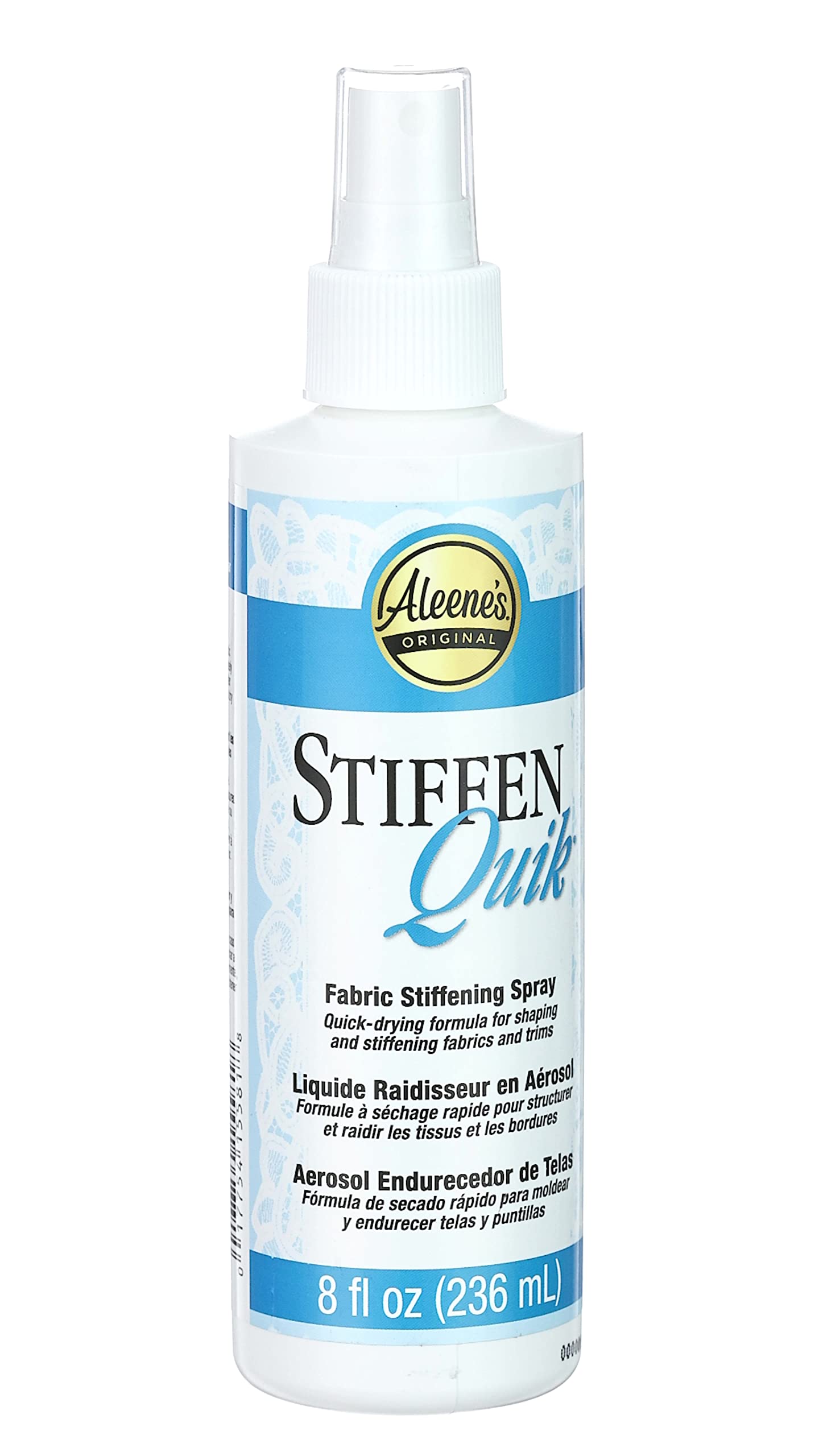 Aleene's 15581 Stiffen-quick Fabric Stiffening Spray (8oz),transparent, 236 ml