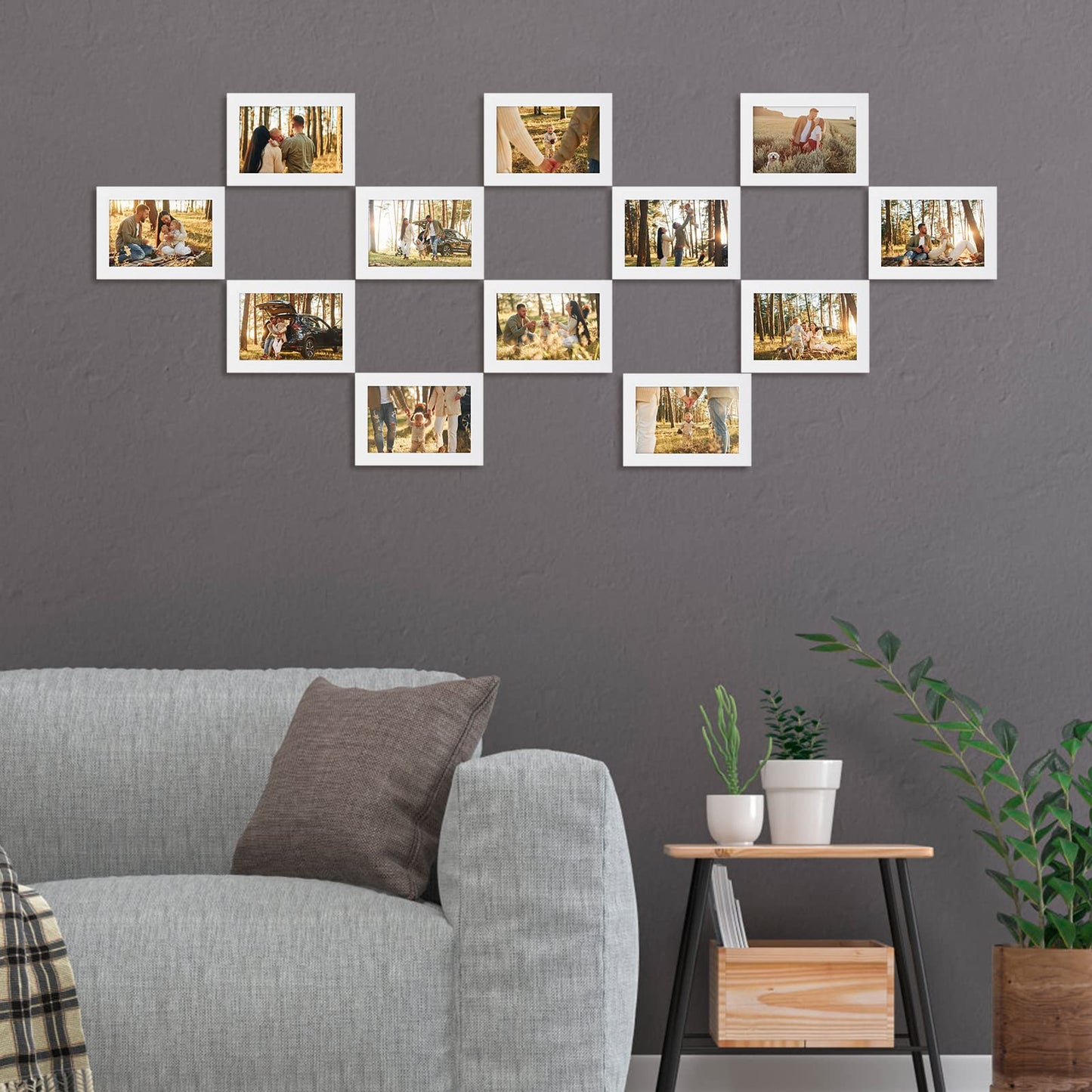 Giftgarden White 6x4 Photo Frames Pack of 12, Multi White 4 by 6 Photo Frames Bulk for Wall or Tabletop Display 4x6