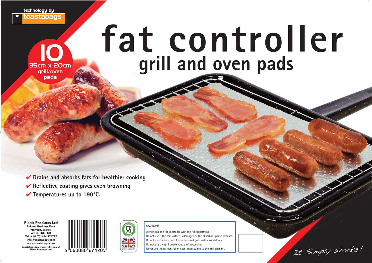 10 Fat Controllers. Fat Trapper Cooking Pads. Grill & Oven. ABSORBS Fat 1 Multicolour