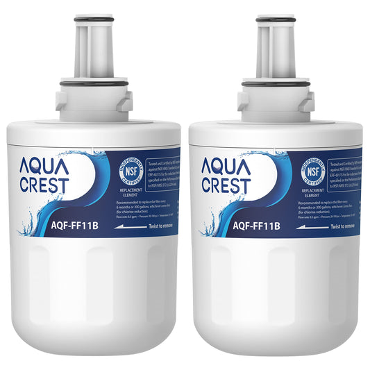 AQUA CREST DA29-00003G Fridge Water Filter, Compatible with Samsung Aqua Pure Plus DA29-00003G DA29-00003B DA97-06317A DA61-00159A HAFCU1/XAA HAFIN2/EXP APP100 (2) 2 Count (Pack of 1)