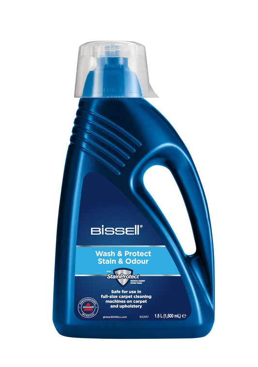 BISSELL Wash & Protect Formula | For Use With All Leading Upright Carpet Cleaners | Stain Protect | 1086N Stain and Odour