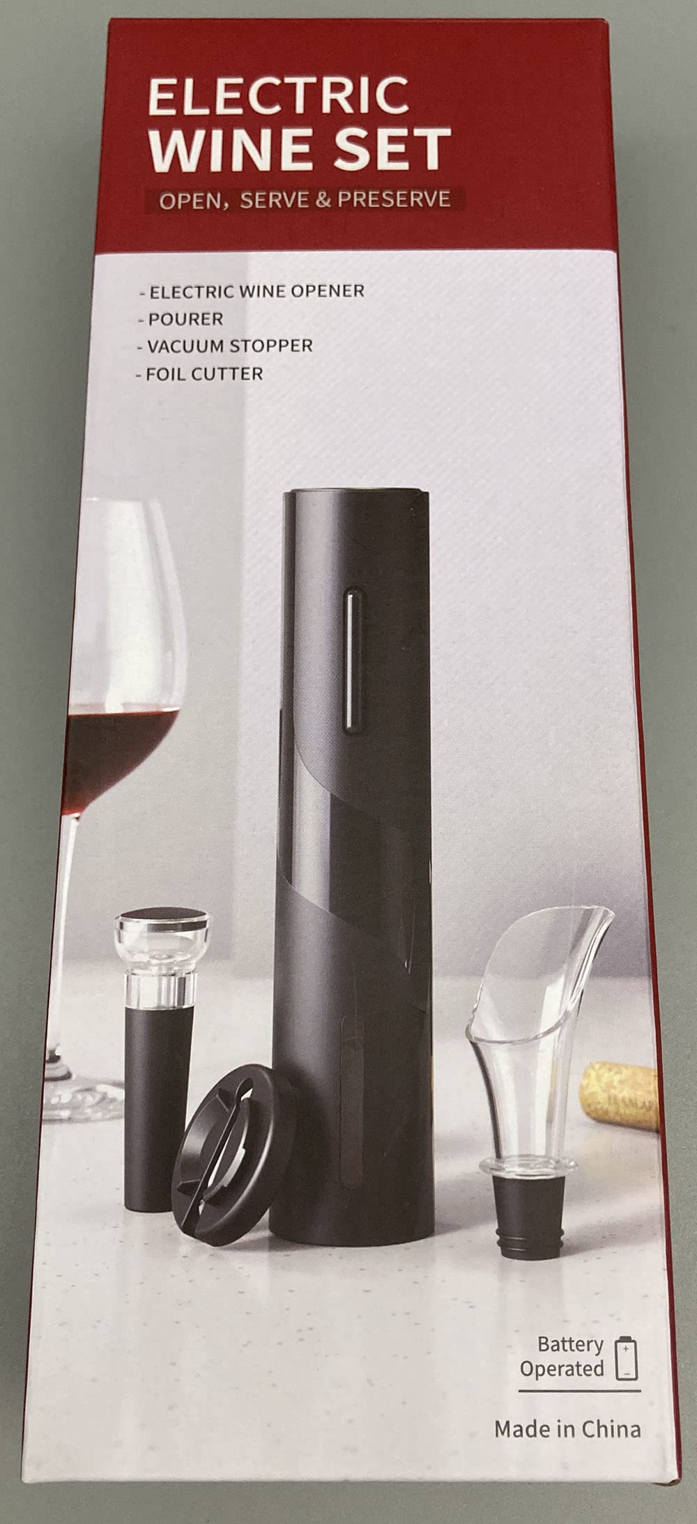 AIKARO Electric Wine Bottle Opener Automatic Electronic Corkscrew, Rechargeable (Set) Set, Rechargeable