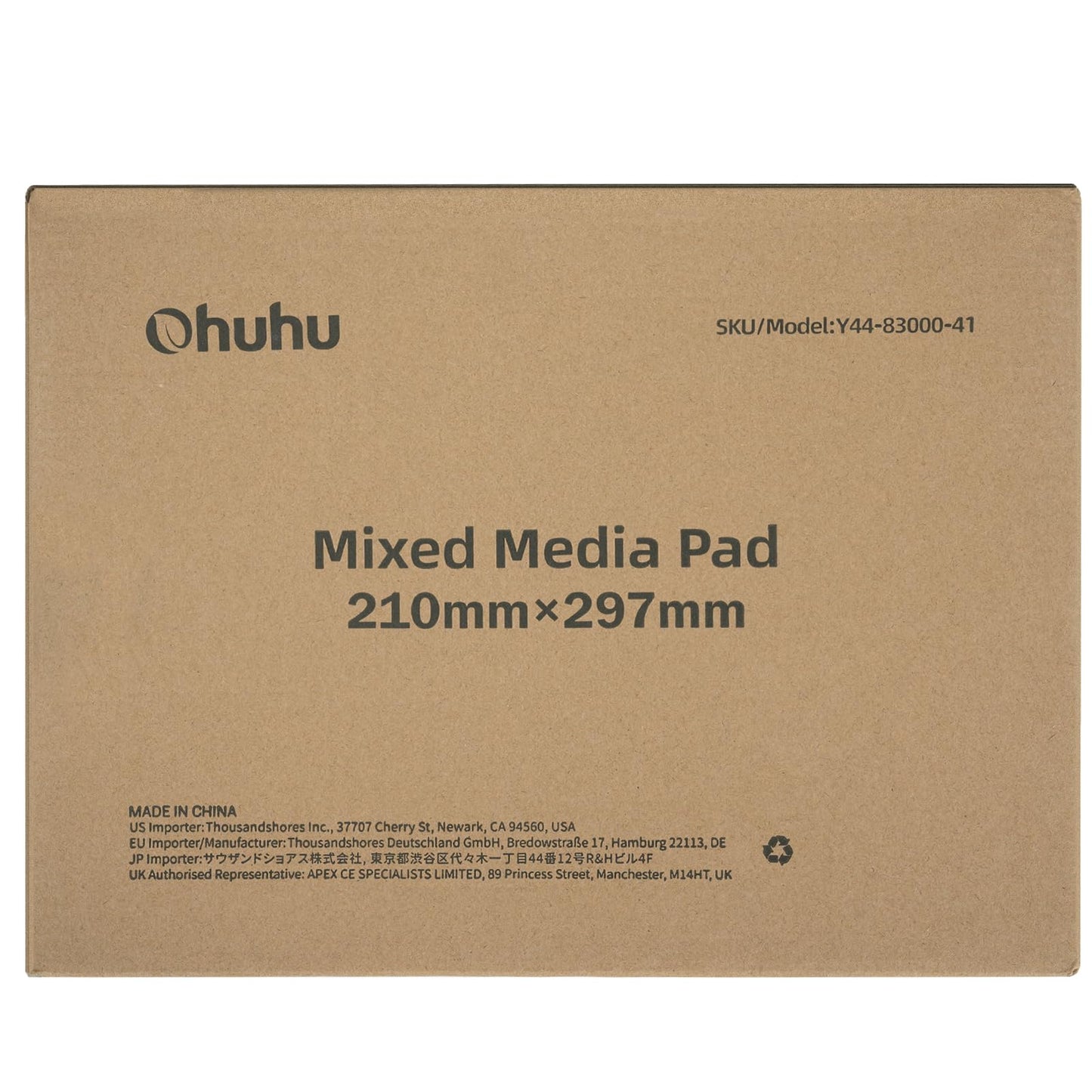 A4 Sketch Book Spiral Bound: Ohuhu Hardcover Sketchbook 62 Sheets/124 Pages 200gsm Heavyweight Papers Durable Acid Free & Non-Faded Drawing Pad for Pencils Markers Charcoal Acrylic Watercolour 11.7" x 8.3"