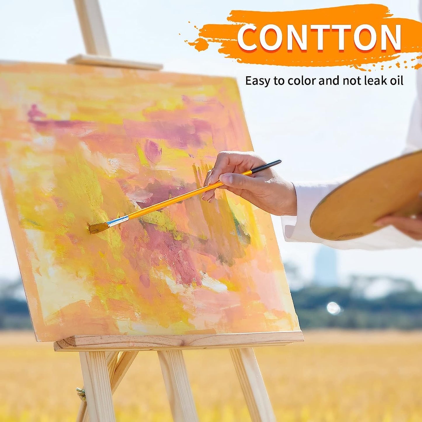 CONDA 20.3×25.4cm(8×10inch) Canvas Panels Pack of 12 Artist Quality Acid Free Canvas Board for Painting, Art, Acrylic 20.3×25.4CM(8''×10''),12pack