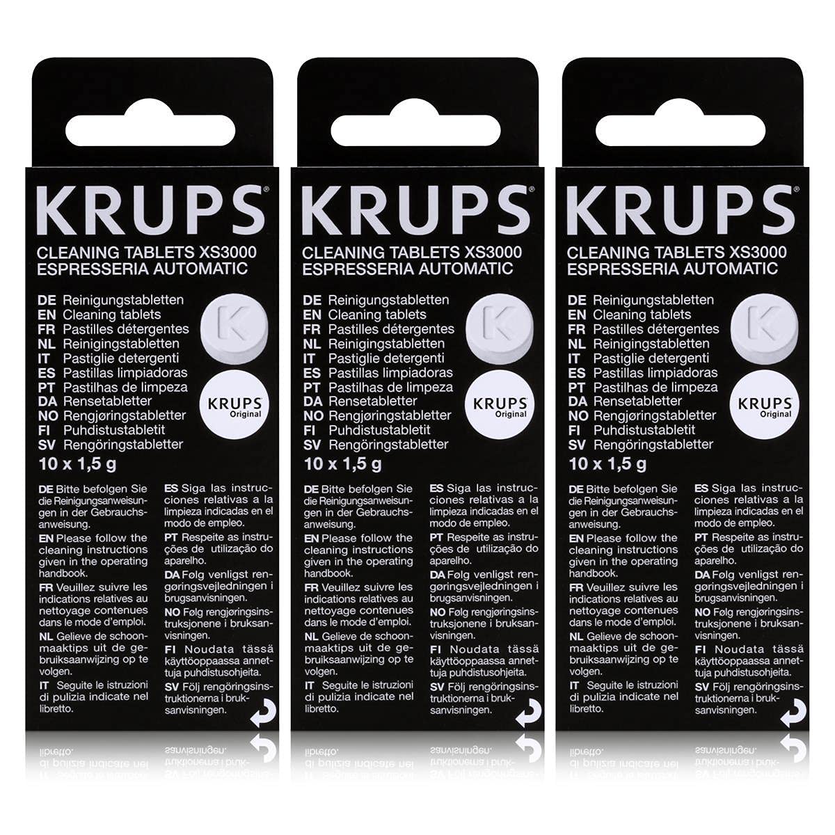 Krups XS3000 Cleaning Tablets (pack of 3)