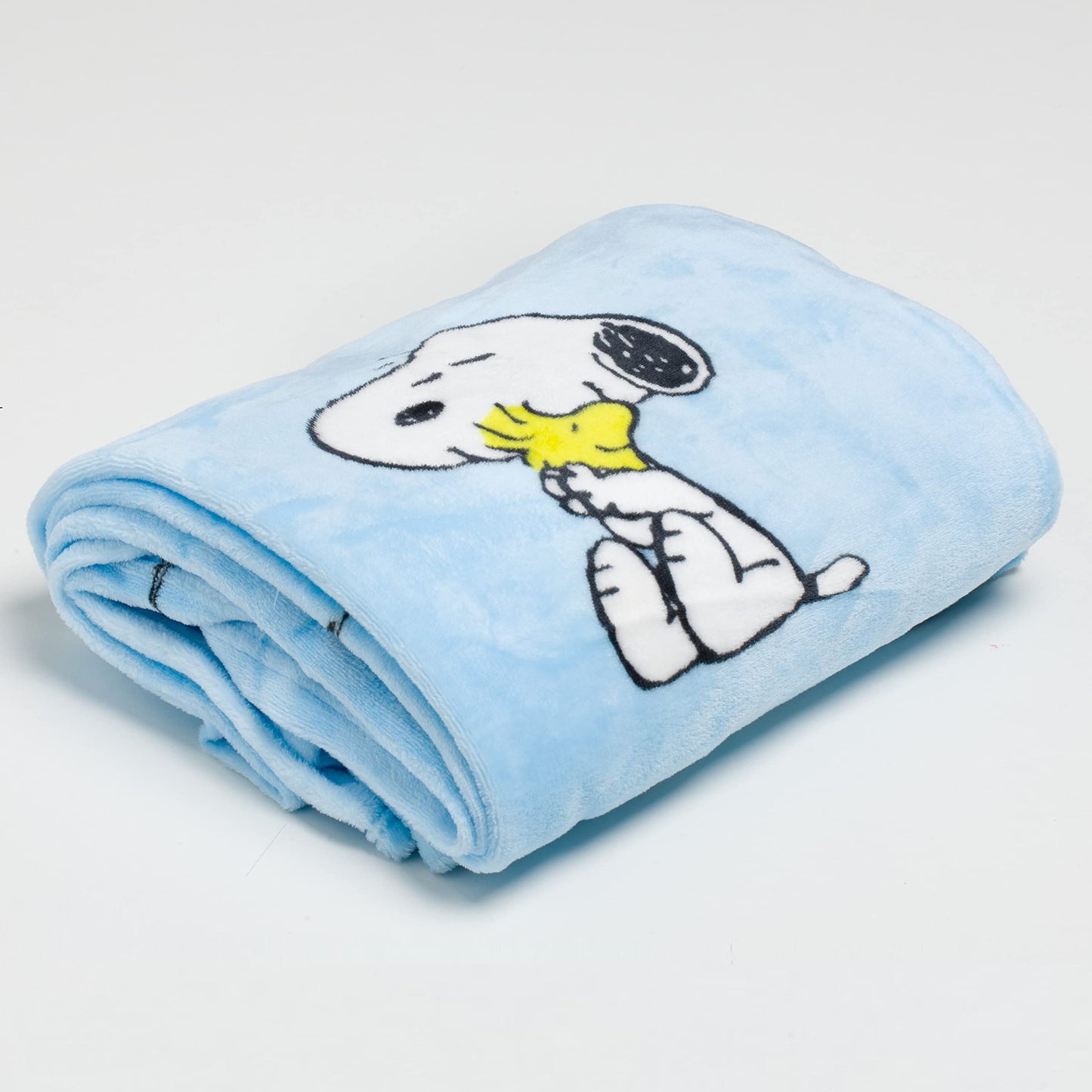 Kanguru Plaid Snoopy Throw Blanket, Fleece Blanket, Soft Blanket, Throws for Sofas, Blanket for Bed, Gift Ideas, Snoopy Gifts, Kids Bedroom Accessories, Light Blue, Size 130 x 170 cm Plaid Snoopy Light Blue