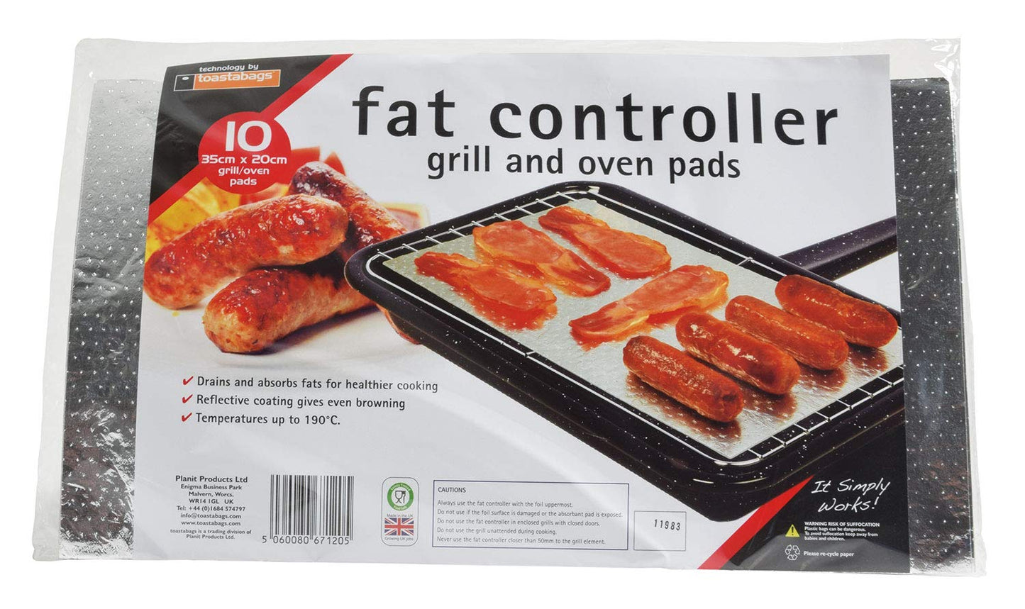 10 Fat Controllers. Fat Trapper Cooking Pads. Grill & Oven. ABSORBS Fat 1 Multicolour